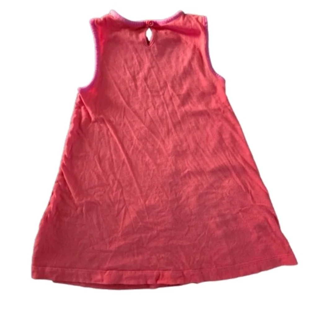 Mini Boden Sleeveless Applique Flamingo Dress